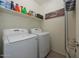 Laundry room with washer, dryer, and shelving for storage at 14870 W Encanto Blvd # 1014, Goodyear, AZ 85395