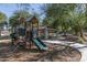 Community playground with shaded picnic tables and play equipment at 21370 N 260Th Ln, Buckeye, AZ 85396