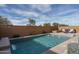 Refreshing rectangular pool with water features at 21370 N 260Th Ln, Buckeye, AZ 85396