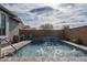 Inviting rectangular pool with water features at 21370 N 260Th Ln, Buckeye, AZ 85396