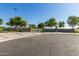 Attractive entrance to the community park with landscaping and benches at 2303 N General Dr, Florence, AZ 85132