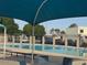 Community swimming pool with shaded seating area at 2447 W Emile Zola Ave, Phoenix, AZ 85029