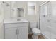 Bathroom with toilet, shower, and vanity at 7563 W Donner Dr, Laveen, AZ 85339