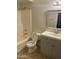 Updated bathroom with tub, toilet and vanity at 8883 N 48Th Dr, Glendale, AZ 85302