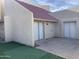 Home exterior showing sliding glass doors leading to a patio at 8883 N 48Th Dr, Glendale, AZ 85302