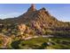 Scenic golf course with sand traps surrounded by unique rock formations at 10040 E Happy Valley Rd # 300, Scottsdale, AZ 85255