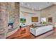 Spacious living room boasting modern fireplace, hardwood floors, and ample seating at 10040 E Happy Valley Rd # 300, Scottsdale, AZ 85255
