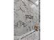 Elegant shower with marble tile, a built-in niche, and a linear drain at 10040 E Happy Valley Rd # 300, Scottsdale, AZ 85255