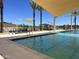 Relaxing pool area with palm trees and shade structures at 15787 W Mariposa Grande --, Surprise, AZ 85387