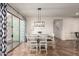 Cozy dining area featuring a modern light fixture at 20914 W Cora Vis, Buckeye, AZ 85396