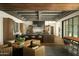 Open concept kitchen with large island and modern finishes at 5327 N Invergordon Rd, Paradise Valley, AZ 85253