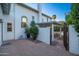 Brick patio with access to backyard and pool area at 5366 E Juniper Ave, Scottsdale, AZ 85254