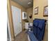 Cozy bathroom with matching blue towels, toilet seat cover, and floor mat at 11411 N 91St Ave # 225, Peoria, AZ 85345