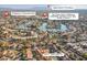Aerial view of Val Vista Lakes community, showing lake, clubhouse, and nearby amenities at 1326 E Clearwater Ln, Gilbert, AZ 85234