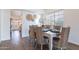 Dining room features a light wood table with wicker chairs at 1326 E Clearwater Ln, Gilbert, AZ 85234