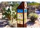 Well-marked community path and trail system sign, conveniently located near walking and hiking trails at 17763 N 93Rd Way, Scottsdale, AZ 85255