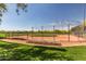 Community baseball field with bleachers and chain link fence at 26686 W Piute Ave, Buckeye, AZ 85396