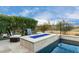 Relaxing pool area with fire pit and view at 26686 W Piute Ave, Buckeye, AZ 85396