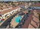Community pool and spa with covered patio area at 2955 N Oregon St # 9, Chandler, AZ 85225