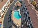 Community pool and spa with covered patio area at 2955 N Oregon St # 9, Chandler, AZ 85225