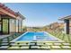 Stunning pool and spa with artificial turf and mountain views at 6825 N 39Th Pl, Paradise Valley, AZ 85253