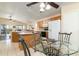 Kitchen with island and breakfast nook, features wood cabinets at 8957 E Rainier Dr, Gold Canyon, AZ 85118