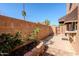 Small backyard with garden space and patio at 10445 N 11Th Pl # 1, Phoenix, AZ 85020