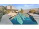 Inviting backyard pool with large patio and view of home at 10765 N 119Th St, Scottsdale, AZ 85259