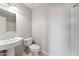 Clean bathroom with pedestal sink and shower/tub at 10765 N 119Th St, Scottsdale, AZ 85259