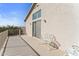 Private deck with mountain views and white metal chairs at 10765 N 119Th St, Scottsdale, AZ 85259