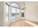 Dining area with lots of natural light and a chandelier at 1085 W Dava Dr, Tempe, AZ 85283