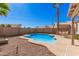 Relaxing backyard pool with patio furniture at 1085 W Dava Dr, Tempe, AZ 85283