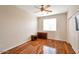 Bedroom with hardwood floors and ceiling fan at 1188 W Laredo Ave, Gilbert, AZ 85233