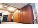 Spacious garage with ample storage cabinets and shelving at 14335 W Monte Vista Rd, Goodyear, AZ 85395