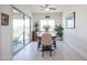 Dining room with sliding glass doors leading to backyard at 16247 S 180Th Dr, Goodyear, AZ 85338