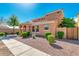 Two-story house with landscaped front yard, walkway, and neutral color scheme at 1777 S Balboa Dr, Gilbert, AZ 85295