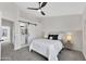 Spacious bedroom with ensuite bathroom and sliding barn door at 18621 N 34Th Ave # 1, Phoenix, AZ 85027