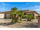 One-story house with palm trees and a two-car garage at 18727 N Desert Light Dr, Surprise, AZ 85387