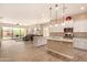 Open concept kitchen with island and stainless steel appliances at 2049 N 88Th St, Mesa, AZ 85207