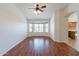 Spacious dining room with large bay window and hardwood floors at 20767 N Bustos Way, Maricopa, AZ 85138