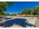 Outdoor basketball court shaded by trees, offering a recreational space for sports and fitness activities at 25948 W Sands Dr, Buckeye, AZ 85396