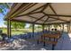 Covered picnic tables next to the baseball field, perfect for events and outdoor entertaining at 25948 W Sands Dr, Buckeye, AZ 85396