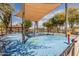 Community splash pad featuring colorful water features with a large shade canopy at 25948 W Sands Dr, Buckeye, AZ 85396