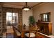 Formal dining room with hardwood floors and wood table at 28492 N 95Th Pl, Scottsdale, AZ 85262