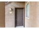 Condo's front door entrance with a modern design at 2929 W Yorkshire Dr # 1118, Phoenix, AZ 85027