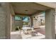 Covered patio with table and chairs at 2929 W Yorkshire Dr # 1118, Phoenix, AZ 85027