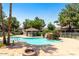 Inviting community pool with a relaxing waterfall and firepit at 2929 W Yorkshire Dr # 1118, Phoenix, AZ 85027