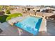 Backyard pool showcasing shimmering blue water and a spacious patio at 476 E Atlantic Dr, Casa Grande, AZ 85122