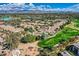 Expansive aerial view of a golf course community with lush greenery and mountain views at 7705 E Doubletree Ranch Rd # 56, Scottsdale, AZ 85258