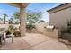 Covered patio with built-in BBQ, fireplace, and comfortable outdoor seating at 7705 E Doubletree Ranch Rd # 56, Scottsdale, AZ 85258